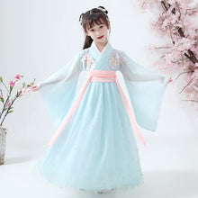 Load image into Gallery viewer, Ancient Chinese Costume Child Kid Fairy Dress Cosplay Hanfu Folk Dance Performance Clothing Chinese Traditional Dress for Girls
