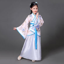 Load image into Gallery viewer, Ancient Chinese Costume Child Kid Fairy Dress Cosplay Hanfu Folk Dance Performance Clothing Chinese Traditional Dress for Girls
