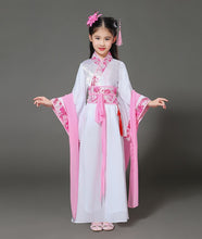 Load image into Gallery viewer, Ancient Chinese Costume Child Kid Fairy Dress Cosplay Hanfu Folk Dance Performance Clothing Chinese Traditional Dress for Girls