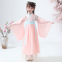 Load image into Gallery viewer, Ancient Chinese Costume Child Kid Fairy Dress Cosplay Hanfu Folk Dance Performance Clothing Chinese Traditional Dress for Girls