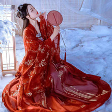 Load image into Gallery viewer, Ancient Chinese Costume Women Clothes Traditional Hanfu Women Plus Size Tang Dynasty Dance Costumes Folk Fairy Dress Red Outfits