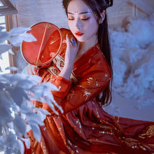Load image into Gallery viewer, Ancient Chinese Costume Women Clothes Traditional Hanfu Women Plus Size Tang Dynasty Dance Costumes Folk Fairy Dress Red Outfits