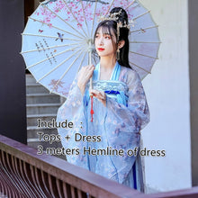 Load image into Gallery viewer, Ancient Hanfu Dress Folk Dance Costume Women Han Dynasty Princess Fairy Hanfu Dress Oriental Style Dance Clothing Girl Cosplay