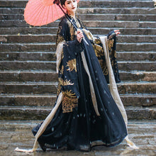 Load image into Gallery viewer, Ancient Oriental Clothing Couples Black Hanfu Sets Traditional Chinese Style Fancy Dress Men Women Halloween Cosplay Costumes