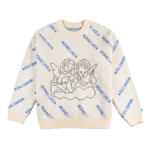 Load image into Gallery viewer, Angel Pattern Women Sweater Oversized Streetwear Retro Lazy Pullover Trendy Brand O Neck Fashion Harajuku Sweaters 2021 Winter