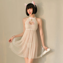 Load image into Gallery viewer, Anime Cat for Women Cosplay Uniform Lolita Cat Ear Headband Tail Collar Temptation Role-Playing Cat Japanese Kawaii Lingerie