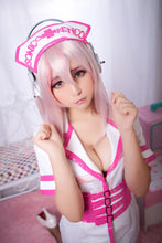 Load image into Gallery viewer, Anime Cosplay SUPER SONICO Wig Cosplay Costume SONICOMI Nurse Uniform Dress Sexy Female Halloween Costume For Woman Customed
