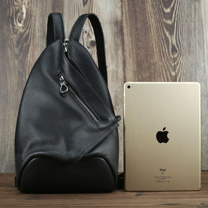 Anti-theft Genuine Leather Small Backpack Women Retro Classic School Bags For Girl Multifunction Shoulder Crossbody Chest Bag