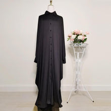 Load image into Gallery viewer, Asian Women&#39;s Clothing Dubai Saudi Arabia Solid Color Bat-sleeved Burqa Cardigan Muslim Ramadan Prayer Clothes Without Turban
