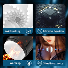 Load image into Gallery viewer, Automatic Blowjob Sucking Masturbators For Men Vagina Vibrator Male Masturbation Cup Pussy Pocket Heated Adult Sex Store 18