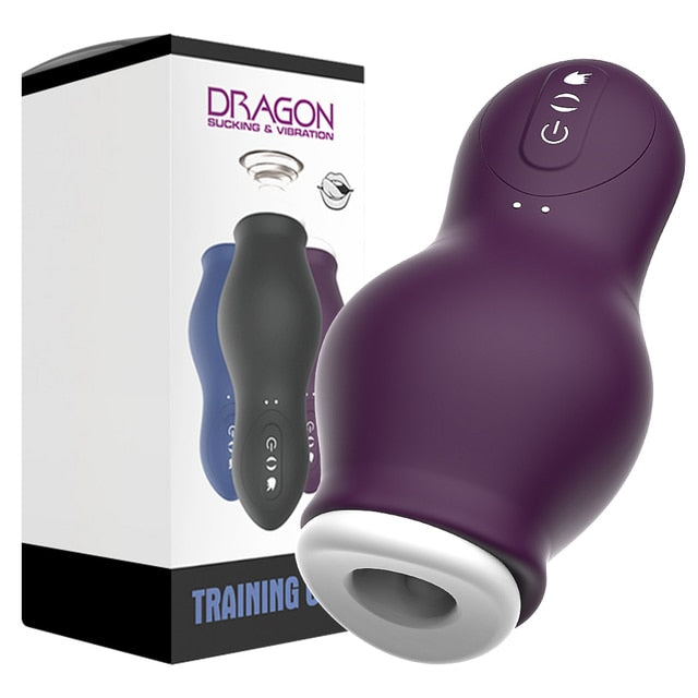 Automatic Sucking Male Masturbator Cup Oral Vaginal Penis Machine Vagina  Vibrator Masturbation Cup Sex Toy for Men Adult Goods