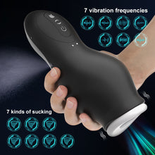 Load image into Gallery viewer, Automatic Sucking Male Masturbator Cup Oral Vaginal Penis Machine Vagina  Vibrator Masturbation Cup Sex Toy for Men Adult Goods