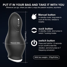 Load image into Gallery viewer, Automatic Sucking Male Masturbator Cup Oral Vaginal Penis Machine Vagina  Vibrator Masturbation Cup Sex Toy for Men Adult Goods