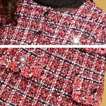 Load image into Gallery viewer, Autumn Suit Women&#39;s New Small Fragrant Wind Woolen Plaid Dress Skirt Autumn and Winter Two-piece Fashion
