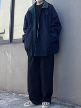 Load image into Gallery viewer, Autumn Waterproof Jacket with Hoodie Women Korean Fashion Y2k Clothing Trench Coat Chic Pure Color Zipper Loose Windbreaker