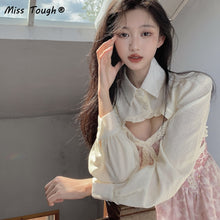 Load image into Gallery viewer, Autumn Winter Floral Kawaii Dress Women Patchwork Two Piece Set Party Dress Female Casual Korean Fashion Designer Y2k Dress 2021