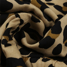 Load image into Gallery viewer, Autumn Winter Leopard Oversize Dress Women Casual V Neck Button A Line Mini