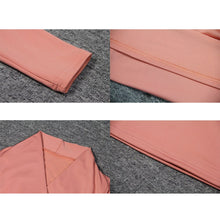 Load image into Gallery viewer, Autumn Women Long Sleeve Deep V Neck Dress Sexy Women Bandage Bodycon Dress Knee Length Night Club Party Midi Dresses Vestidos