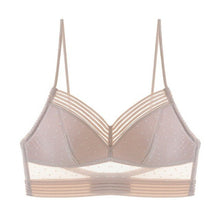 Load image into Gallery viewer, Backless Strapless Bra Push Up Plus Size Women Bralette Wire Free Sexy Lace Thin Dots Mesh Lingerie Brassiere Low Back Underwear
