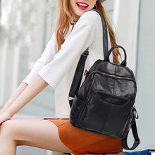 Load image into Gallery viewer, Backpack 2022 New leather Handbags Famous Brand Fashion Retro Cowhide ladies Backpack wild fashion travel bag shoulder bag