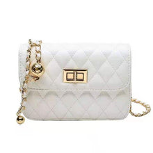 Load image into Gallery viewer, Bag handbags 2021 new simple and fashionable rhombic shoulder messenger chain bag western style small fragrance pu female bag tr