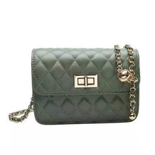 Load image into Gallery viewer, Bag handbags 2021 new simple and fashionable rhombic shoulder messenger chain bag western style small fragrance pu female bag tr