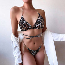 Load image into Gallery viewer, Bandage Bikinis 2021 Sexy Women Swimsuit Solid Swimwear Female Brazilian Micro Thong Bather Bikini Set Biquini Bathing Suit