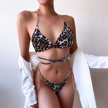 Load image into Gallery viewer, Bandage Bikinis 2021 Sexy Women Swimsuit Solid Swimwear Female Brazilian Micro Thong Bather Bikini Set Biquini Bathing Suit