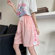 Load image into Gallery viewer, Basketball Outer Wear Large Size Shorts Mujer Loose Middle Pants Pink Short Feminino Korean Fashion Womens Clothing Young Casual