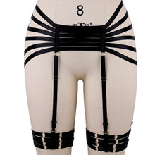 Load image into Gallery viewer, Bdsm Lingerie Punk Sexy Lingerie Leg Bondage Goth Garter Straps Stockings Belts Body Belt Waist Belt Women Harness Suspenders