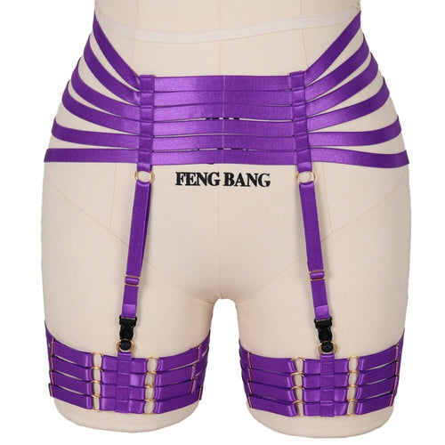 Bdsm Lingerie Punk Sexy Lingerie Leg Bondage Goth Garter Straps Stockings Belts Body Belt Waist Belt Women Harness Suspenders