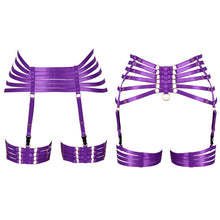 Load image into Gallery viewer, Bdsm Lingerie Punk Sexy Lingerie Leg Bondage Goth Garter Straps Stockings Belts Body Belt Waist Belt Women Harness Suspenders