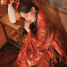 Load image into Gallery viewer, Beauty Makeup New Traditional Chinese Hanfu Dress Spring and Autumn Models Two-piece Full Chest Fairy Skirt Red Cosplay Costume