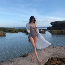 Load image into Gallery viewer, Belt One Piece Swimsuit Women Solid Swimwear Cut Out Monokini Push Up Swim Suit Open Back Trikini Pad Bathing Suit Backless