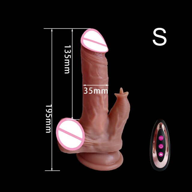 Big Dildo Sex Toys For Women Vibrating Dildos With Remote Control Penis Vibrators Heating Vibrator Thrusting Dildo Sex Machine