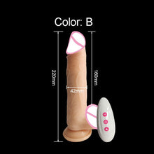 Load image into Gallery viewer, Big dildo sex toys for adult penis vibrator telescopic heating sex machine silicone dildos remote control vibrators for women
