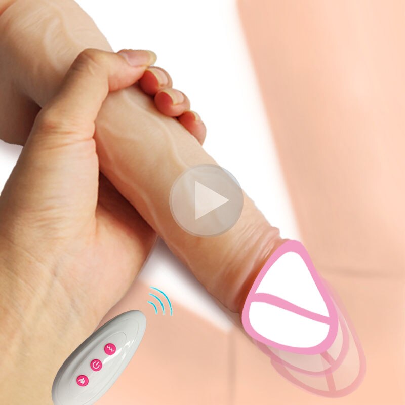 Big dildo sex toys for adult penis vibrator telescopic heating sex machine silicone dildos remote control vibrators for women
