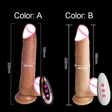 Load image into Gallery viewer, Big dildo sex toys for adult penis vibrator telescopic heating sex machine silicone dildos remote control vibrators for women
