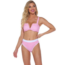 Load image into Gallery viewer, Bikini 2021 Women&#39;s Swimsuits Swimsuit Separate Bathing Suit Pink Sling Stripe Summer Casual