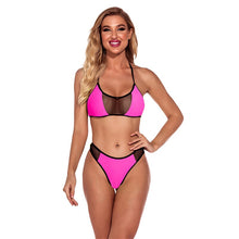 Load image into Gallery viewer, Bikini Bandeau Swimsuits Bathing Suit Women Push Up Fluorescence Sling Hanging Neck Sexy Strapless