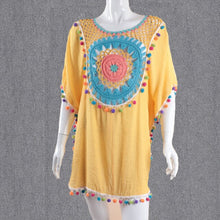 Load image into Gallery viewer, Bikini Cover Up Beach Dress Kaftan Beachwear 2021 Women&#39;s Summer Sexy Bathing Suite Swimsuit Coverup