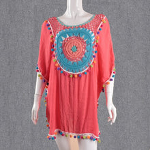 Load image into Gallery viewer, Bikini Cover Up Beach Dress Kaftan Beachwear 2021 Women&#39;s Summer Sexy Bathing Suite Swimsuit Coverup