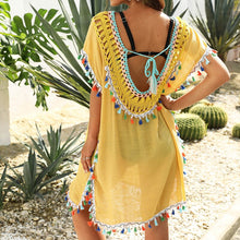 Load image into Gallery viewer, Bikini Cover Ups For Swimwear Beach Dress 2021 Knit Swim Wear Women&#39;s Summer Swimsuit Coverup Sexy Bathing Suites Beachwear