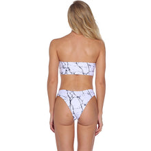 Load image into Gallery viewer, Bikini Set Swimsuit Bandeau Beachwear One Word Collar Strapless Swimsuit Sports High Waist
