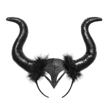Load image into Gallery viewer, Black Maleficent Devil Halloween Costumes Kids Girls Tutu Dress Ankel Length Dresses Devil Costume Cosplay Outfits Horns Wings