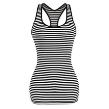 Load image into Gallery viewer, Black and White Stripe Sexy Dress Lovely Girl Type U neck Low Chest Pack Hips Tight Pencil Cute Dress Tight Sexy Mini Dress