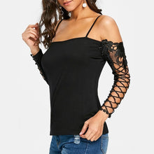 Load image into Gallery viewer, Blouse Women V Neck Shrot Sleeve Shirts Summer Elegant Office Ladies Slim Fit Off Shoulder Solid Color Womens Sexy Tops