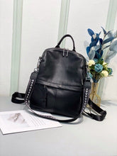 Load image into Gallery viewer, Blue Large Capacity Women Backpack Natural Genuine Leather Ruckrask Fish Zipper Design Teenager Girl Rucksack Vintage School Bag