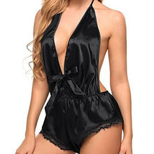 Load image into Gallery viewer, Bodysuit One Piece V-neck Lingerie  Sexy Women Floral Lace Sexy Costume Plus Size сексуальное белье Body Suits  Sexy Costume