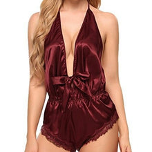 Load image into Gallery viewer, Bodysuit One Piece V-neck Lingerie  Sexy Women Floral Lace Sexy Costume Plus Size сексуальное белье Body Suits  Sexy Costume